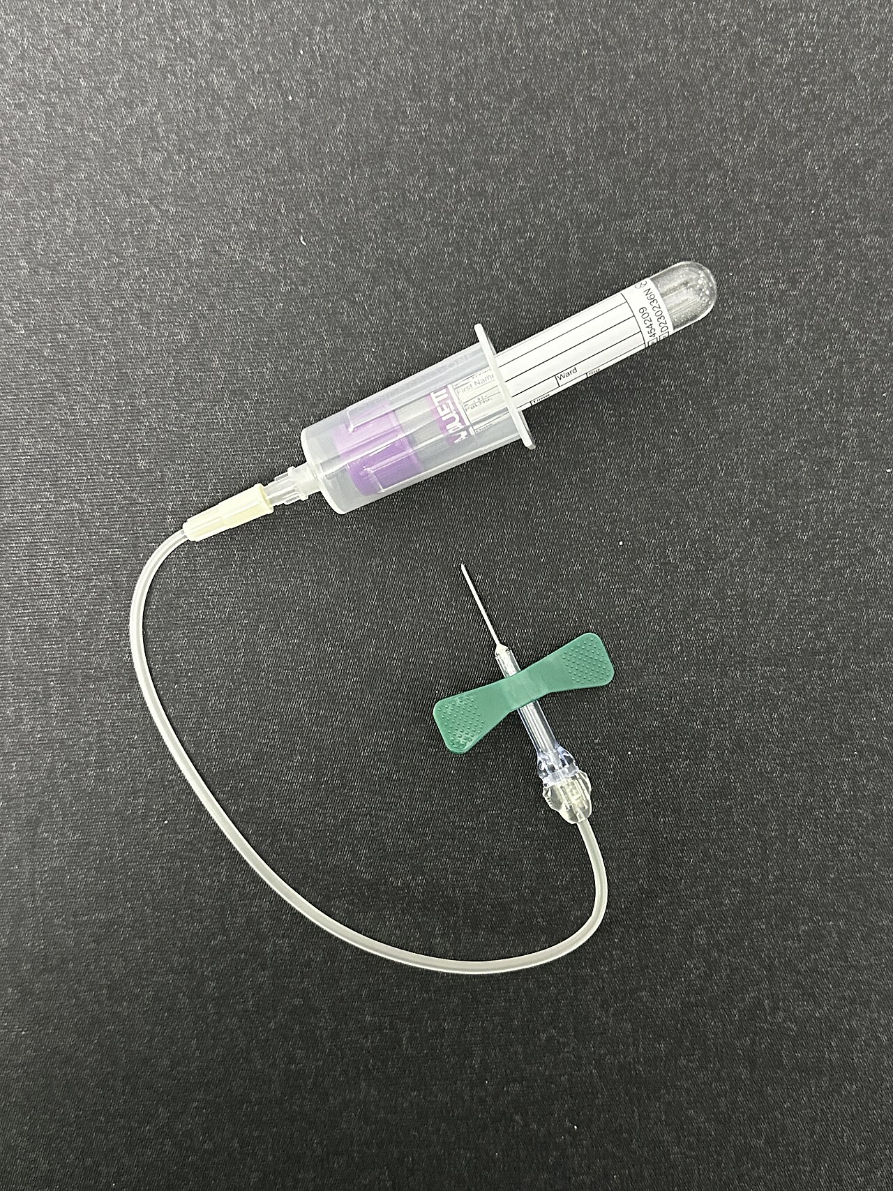 Vacutainer blood collection tube used for lipid testing