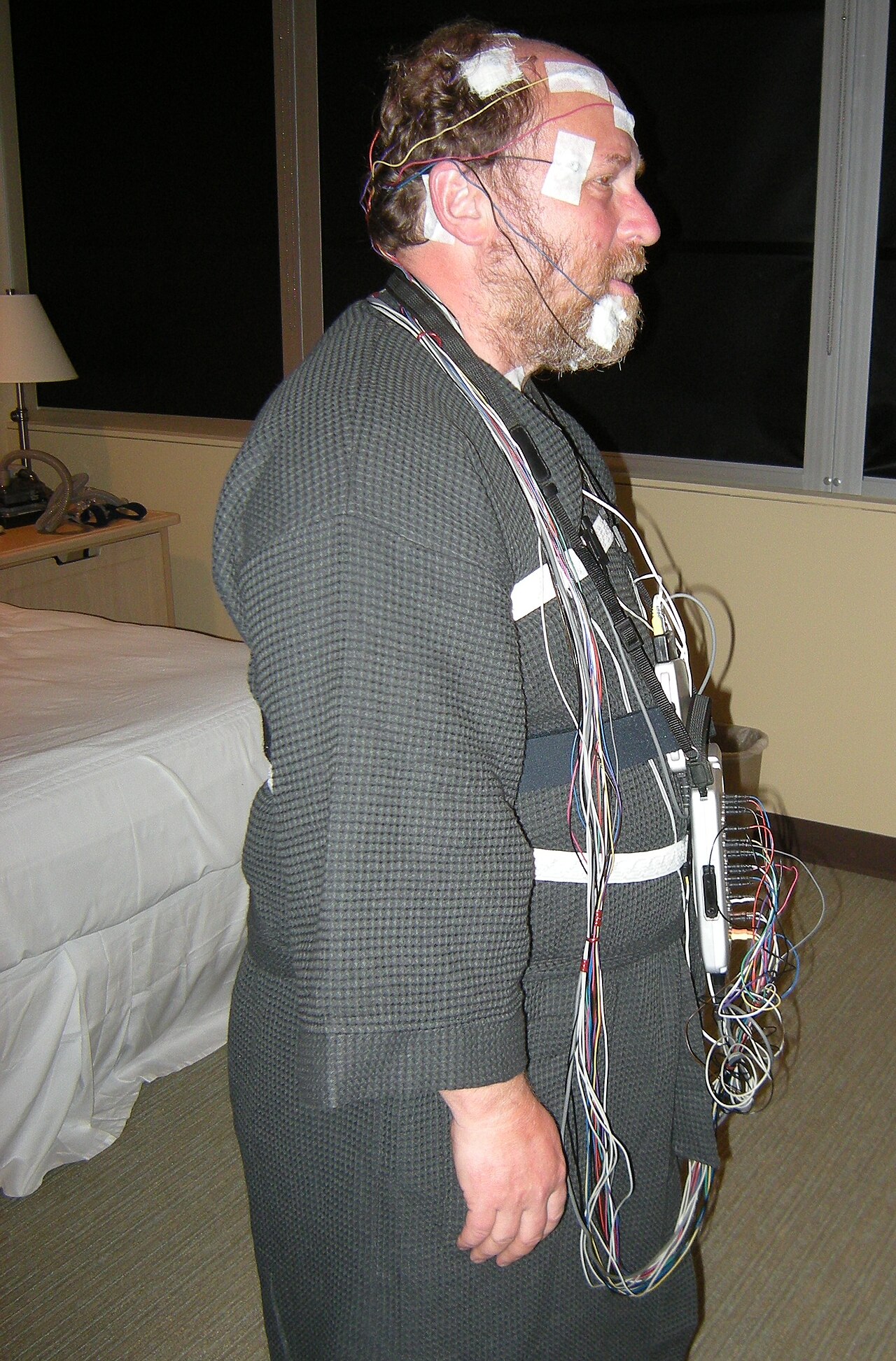 Sleep Study Explained (sleep study polysomnography) — omnography osa explained illustration